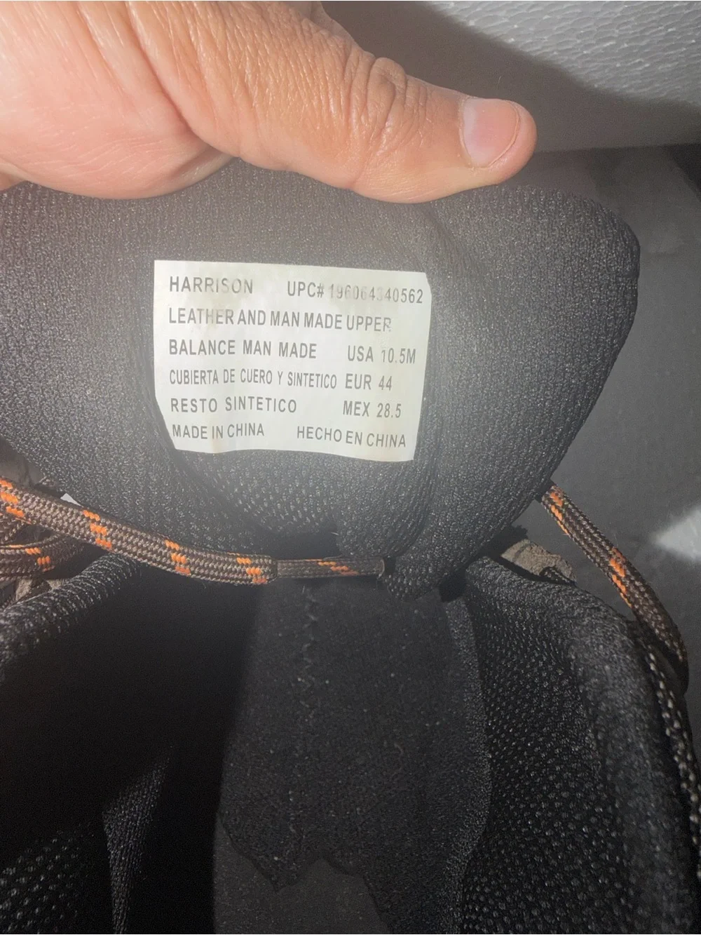 Eddie Bauer Brown Suede Hiking Boots with Orange Detail